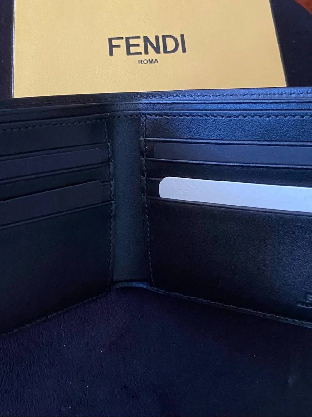 Fendi Men’s Bifold Wallet New With Original Box And Dust Bag